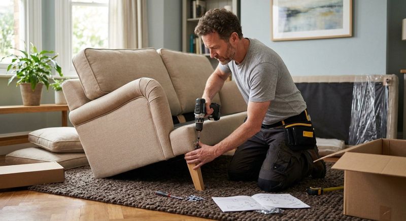 Couch Assembly in Overland Park, KS